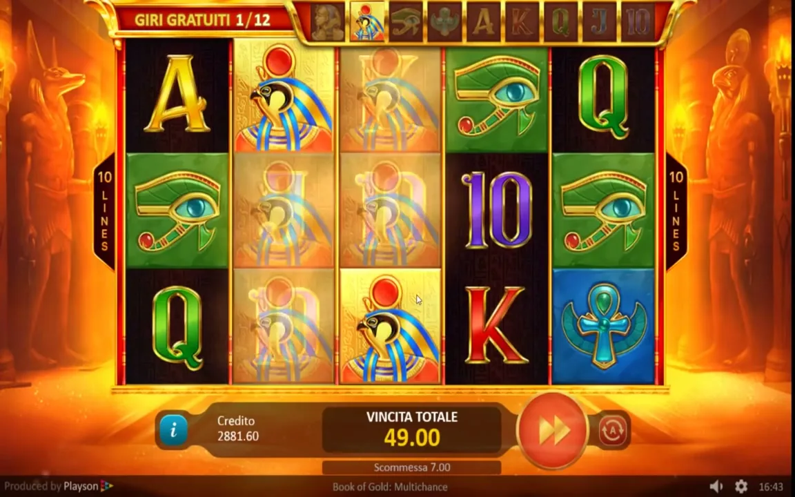Book of Gold: Multichance en el móvil
