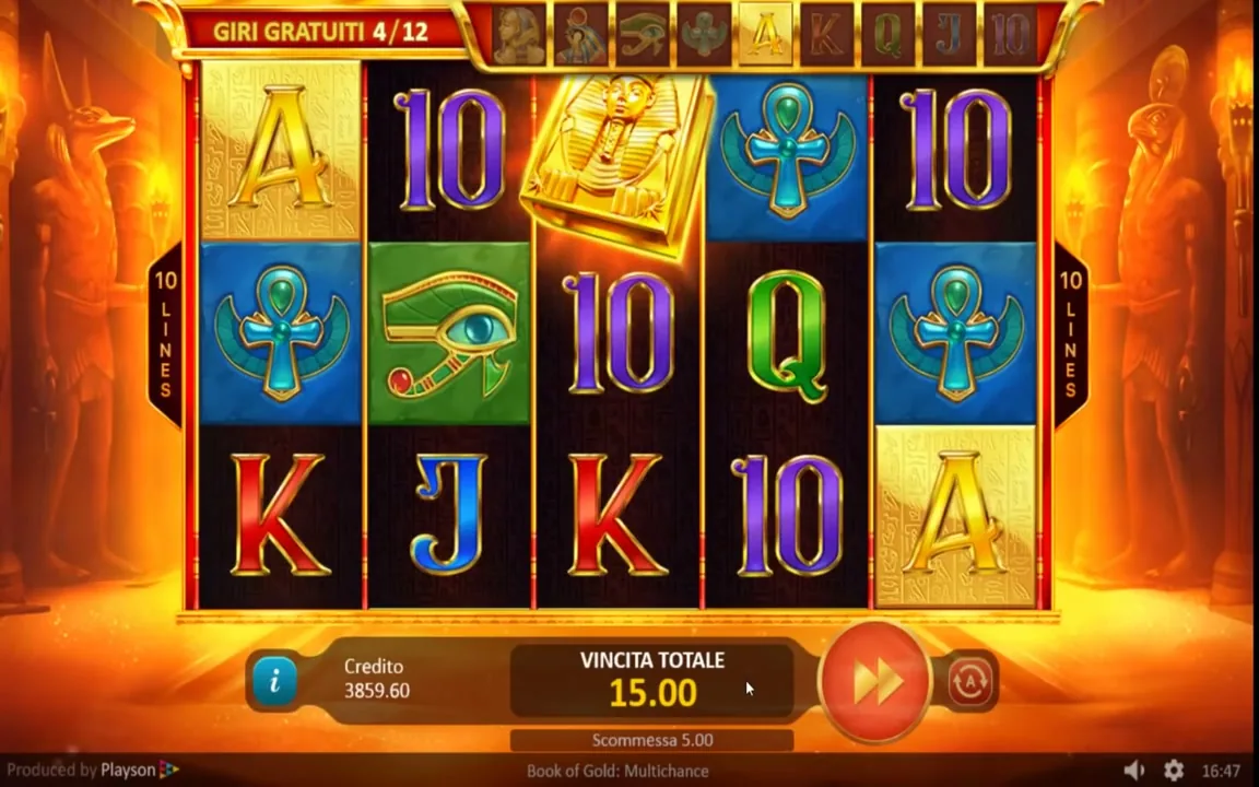 Book of Gold: Multichance en el móvil